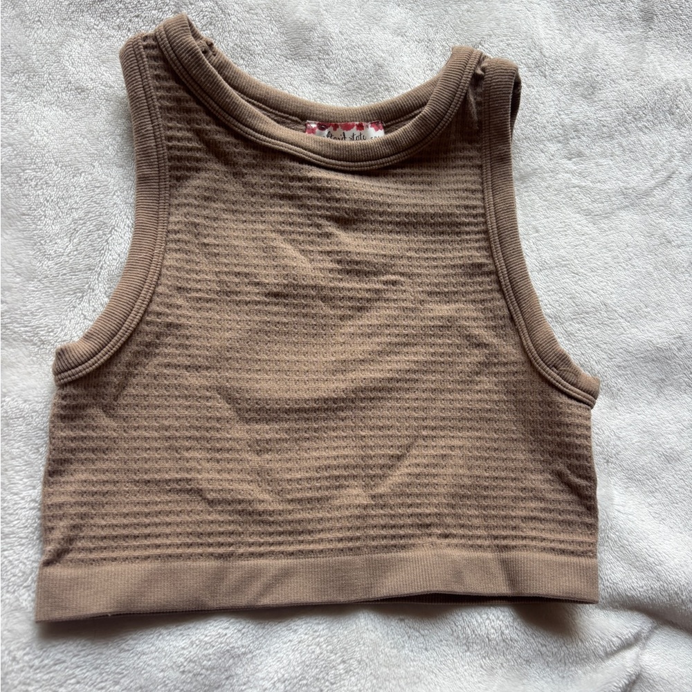 Women's Altard state Tan Sleeveless Top